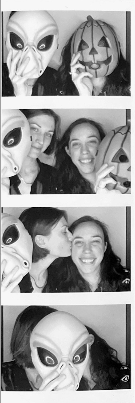 Emily & Delaney photo booth strip