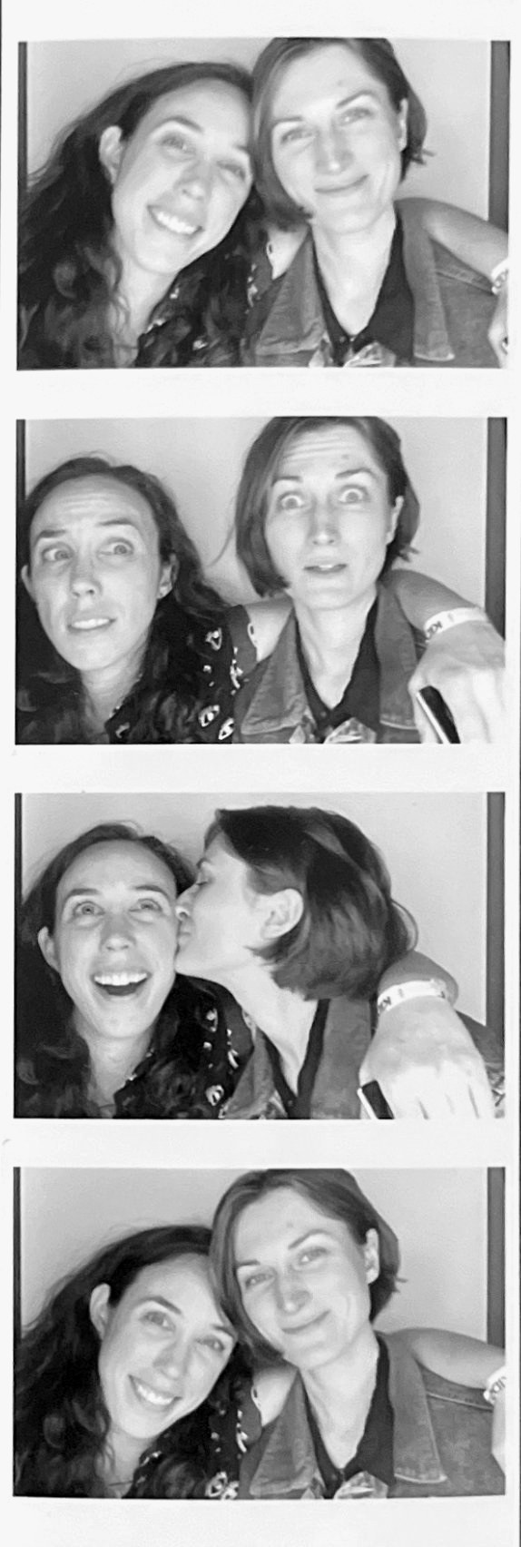 Emily & Delaney photo booth strip