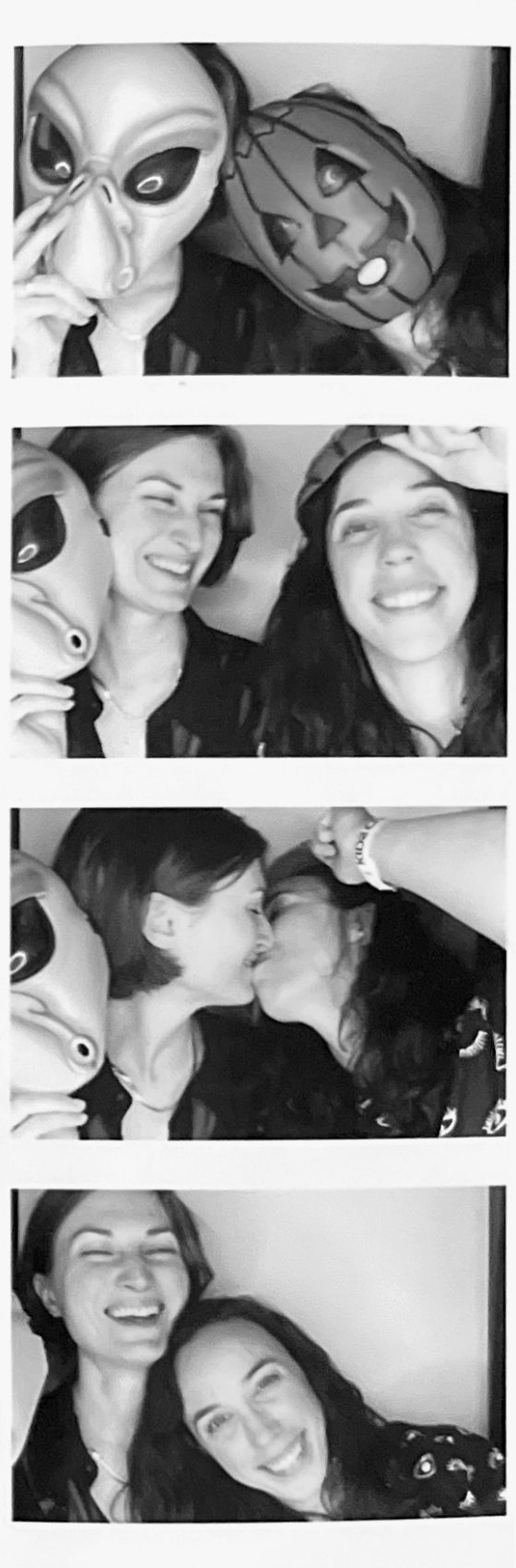 Emily & Delaney photo booth strip